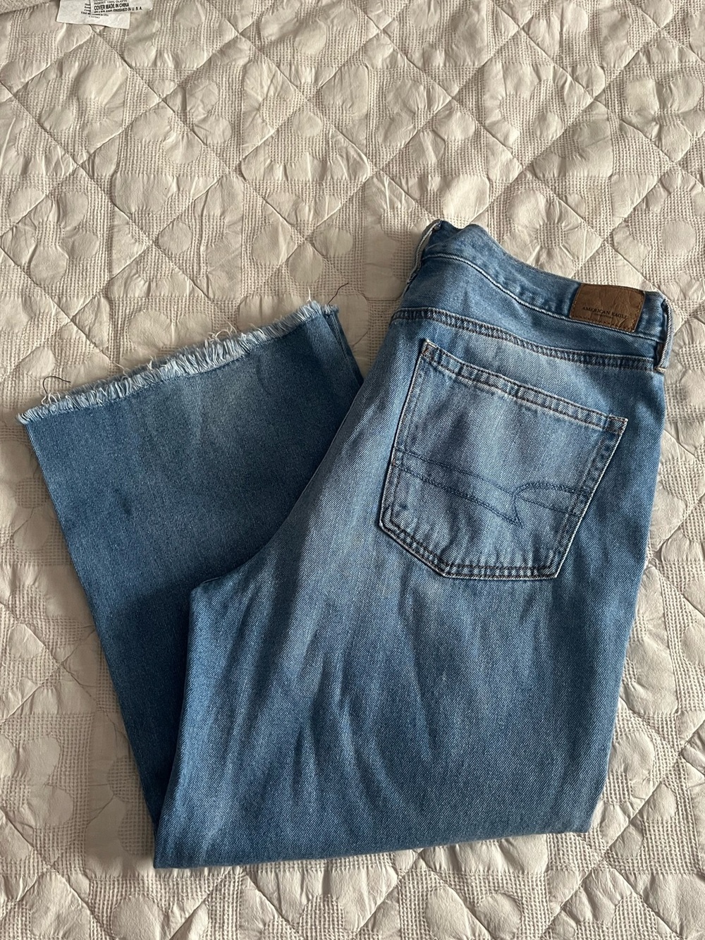 American Eagle Outfitters Wide Leg Crop Jeans Size 12